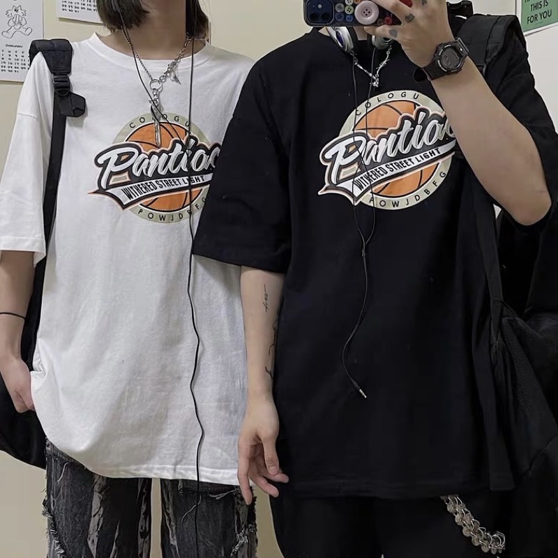 Áo thun nam nữ unisex form rộng chất cotton thấm hút mồ hôi in chữ PAN