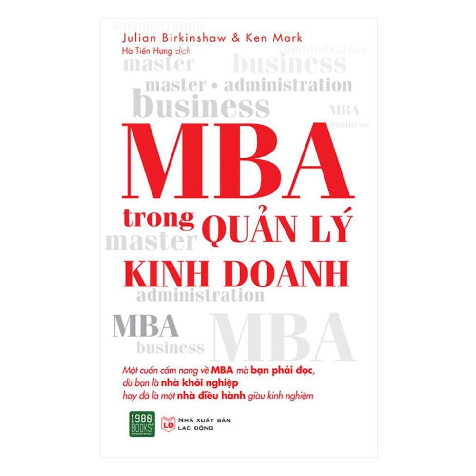 Sách - MBA Trong Quản Lý Kinh Doanh Tặng Bookmark [1980Books]