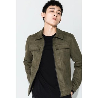 Áo khoác da lộn nam chất