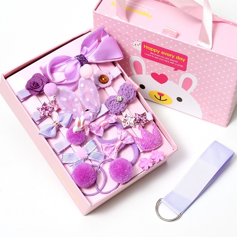 Nơ kẹp tóc cho bé 18cps phong cách Hàn quốc cực kỳ  dễ thương