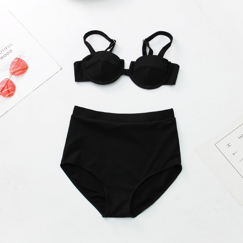 Bikini đồ bơi nữ 2 mảnh đi biển cạp cao che bụng sexy tôn dáng cao cấp Cici