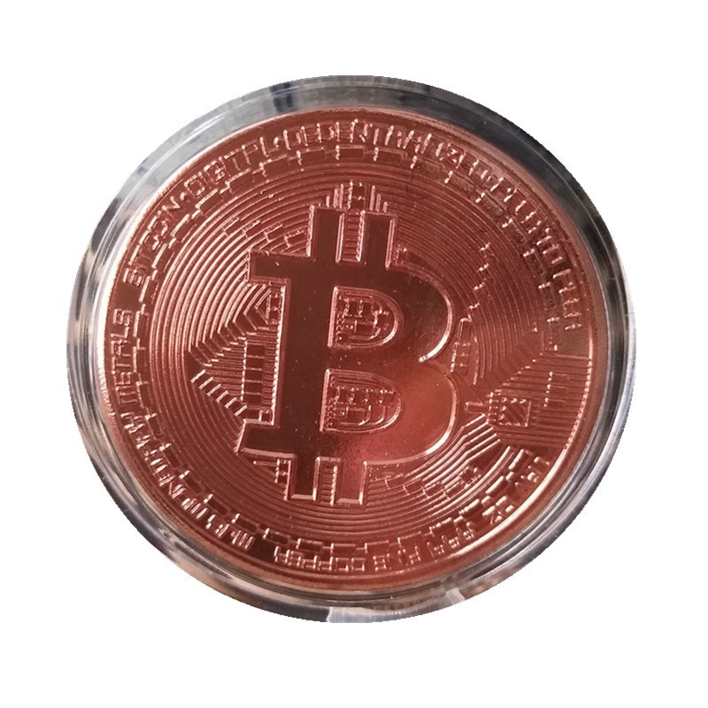 Đồng Xu Bitcoin Mạ Vàng Làm Quà Tặng
