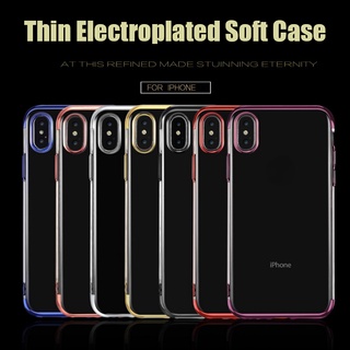 Ốp Điện Thoại Tpu Mềm Trong Suốt Chống Trầy Cho Iphone 11 Pro Xr / Xs / X 6 7 8 Plus