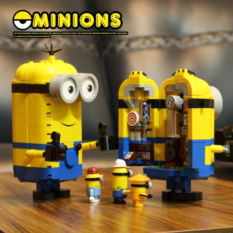 Bộ 876 Miếng|Bộ Đồ Chơi lego Xếp Hình Minion Vui Nhộn Dành Cho Bé