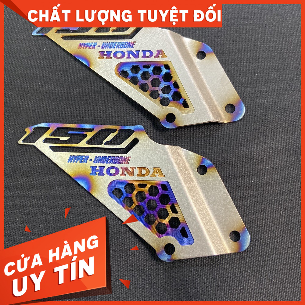 Che ben đạp TITAN cho xe SONIC 150, WINNER 150, 100% titanium lên màu TITAN TỰ NHIÊN BẰNG KHÒ NHIỆT