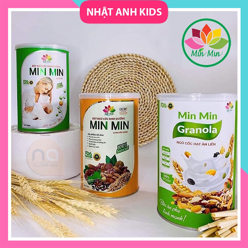 Ngũ Cốc Lợi Sữa, Ngũ Cốc Mẹ Bầu Min Min CHÍNH HÃNG, thương hiệu được mọi mẹ bầu và sau sinh tin dùng