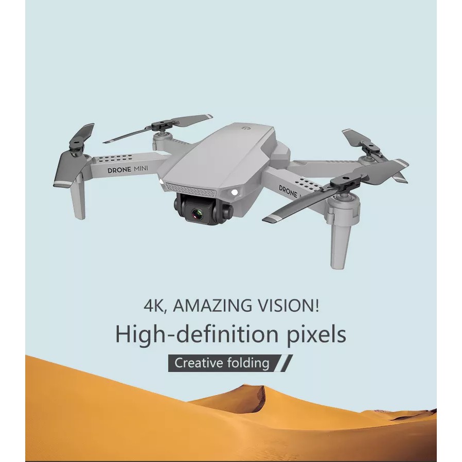 Kfun E88 WIFI Được Trang Bị Camera HD 4K Góc Rộng Chế Độ Giữ Cao Máy Bay Không Người Lái Cánh Tay Gập E58 Cấp 