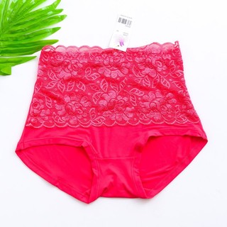 Quần lót cạp cao gen bụng chất cotton phối ren