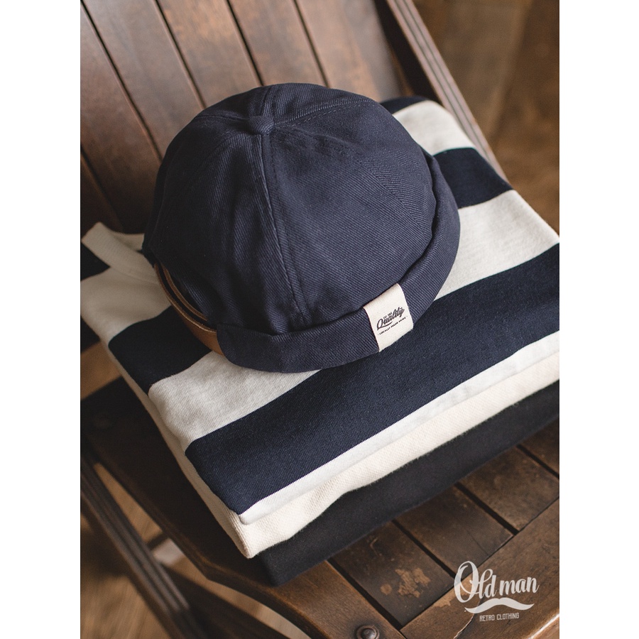 Mũ Lưỡi Trai Miki Tròn Không Vành, Nón Không Vành Vải Cotton Phong Cách Vintage, Cổ Điển Cho Nam Và Nữ