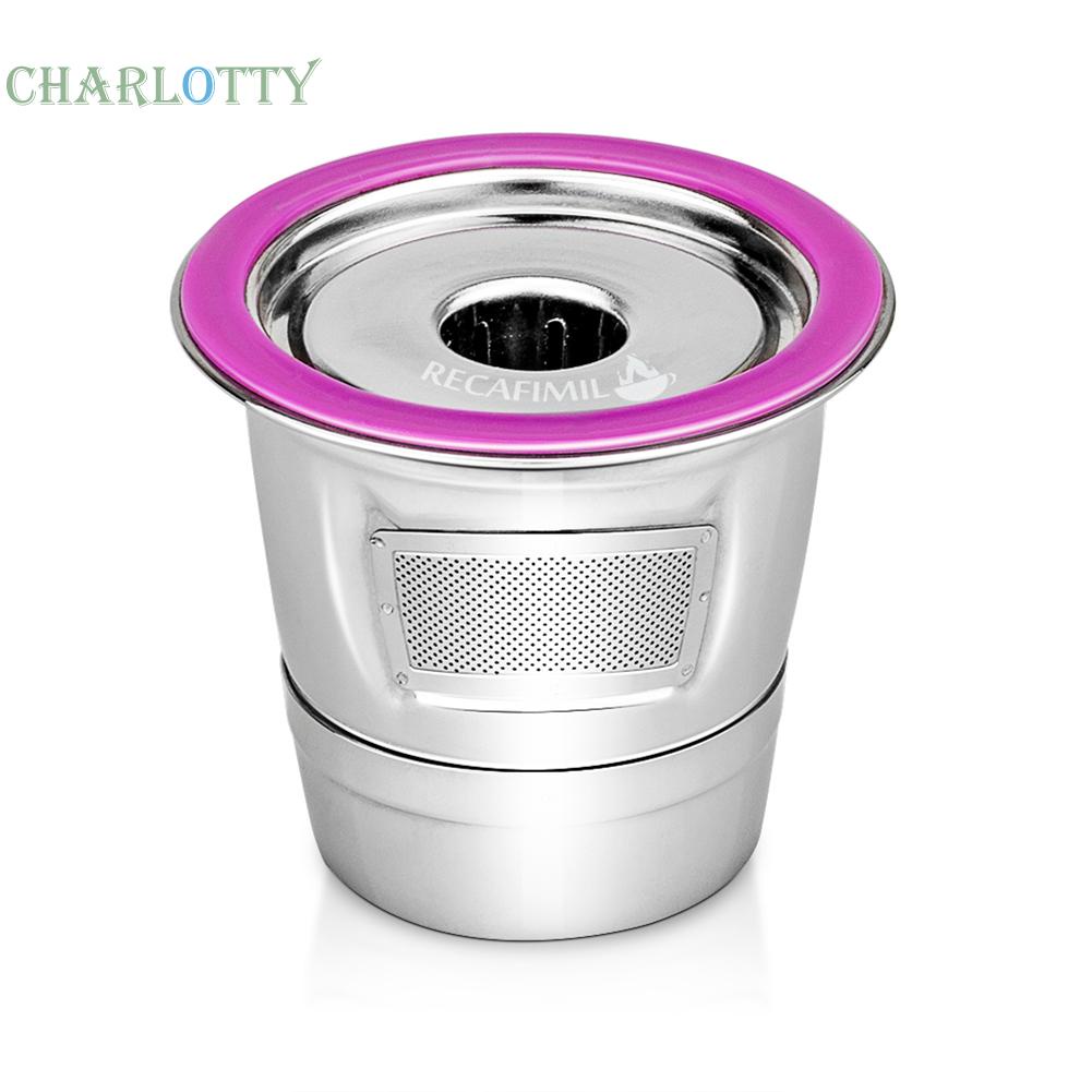 【CHA】Stainless Steel Coffee Capsule Cup Reusable K Cup for Keurig 2.0/1.0 Mini Plus