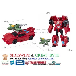SIDESWIPE & GREAT BYTE - Bộ 2 robot dòng Activator - TRANSFORMERS
