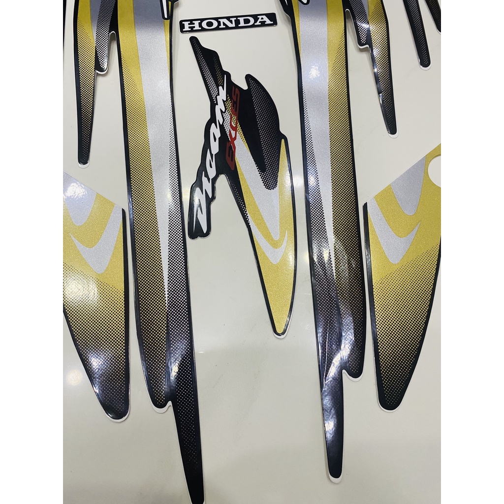 Nguyên bộ tem rời 3 lớp zin thái dán xe máy Honda Dream lùn 99 màu nho