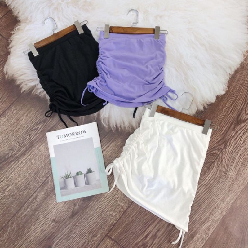 CHÂN VÁY RÚT DÂY BODY CHÂN VÁY NHÚN VÁY ÔM (KÈM QUẦN TRONG)