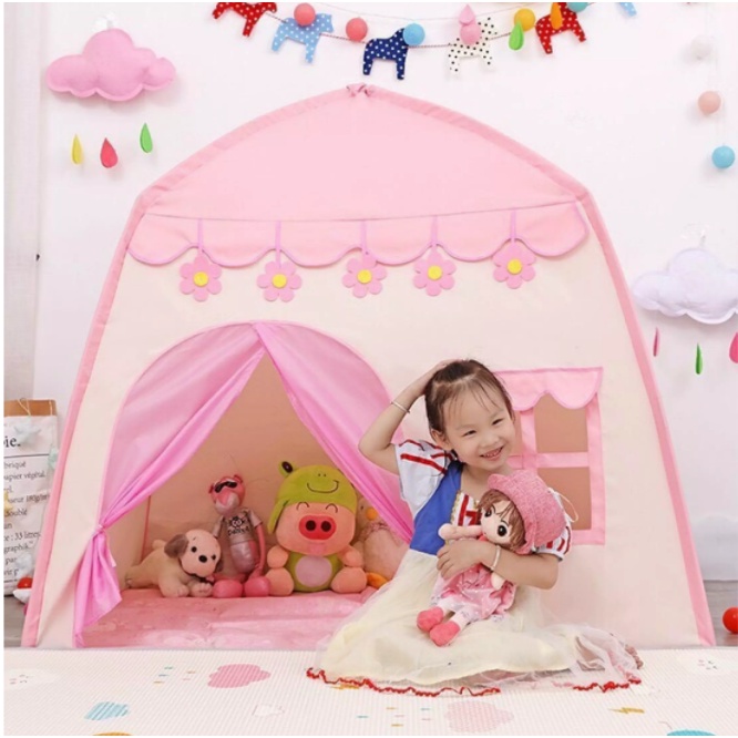 Lều công chúa cho bé gái, lều công chúa hoàng tử cho bé thỏa sức vui chơi, sáng tạo| Màu Xanh, Hồng