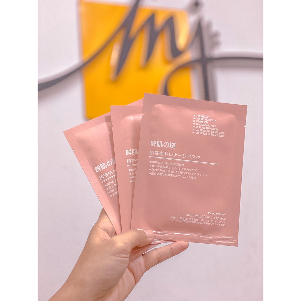 [CHÍNH HÃNG] Mặt Nạ Nhau Thai Cuống Rốn Tế Bào Gốc Rwine Beauty Nhật Bản, Da Căng Mịn Sáng Bóng | BigBuy360 - bigbuy360.vn