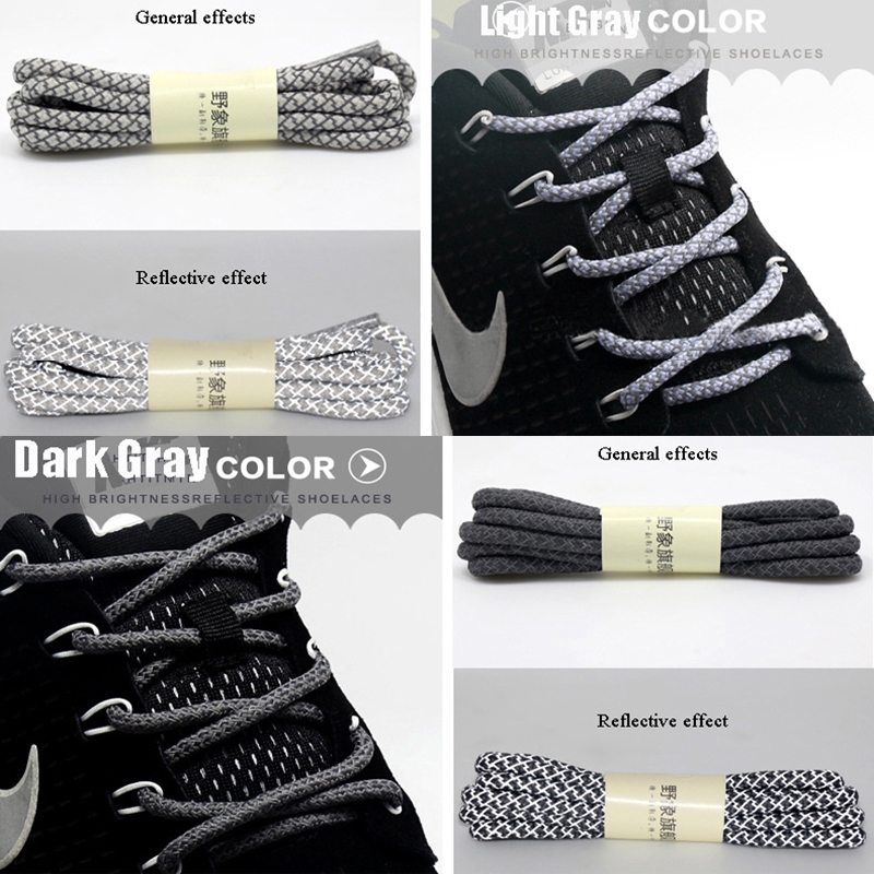 Dây giày phản quang hình tròn thời trang
