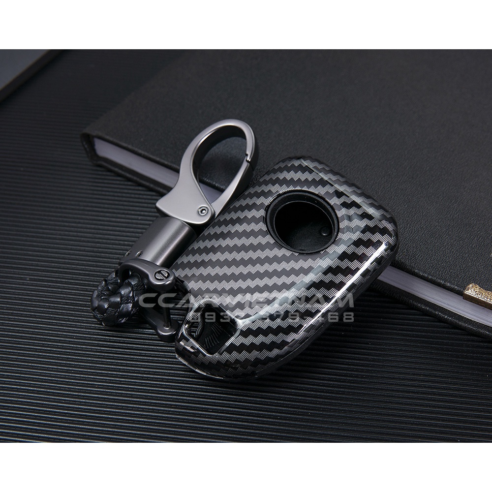 Ốp Chìa Khóa Toyota Vios 2019, 2020, 2021, 2022, 2023 Toyota Yaris - Bọc Khóa Vân Carbon Bảo Vệ Chìa Bền Đẹp