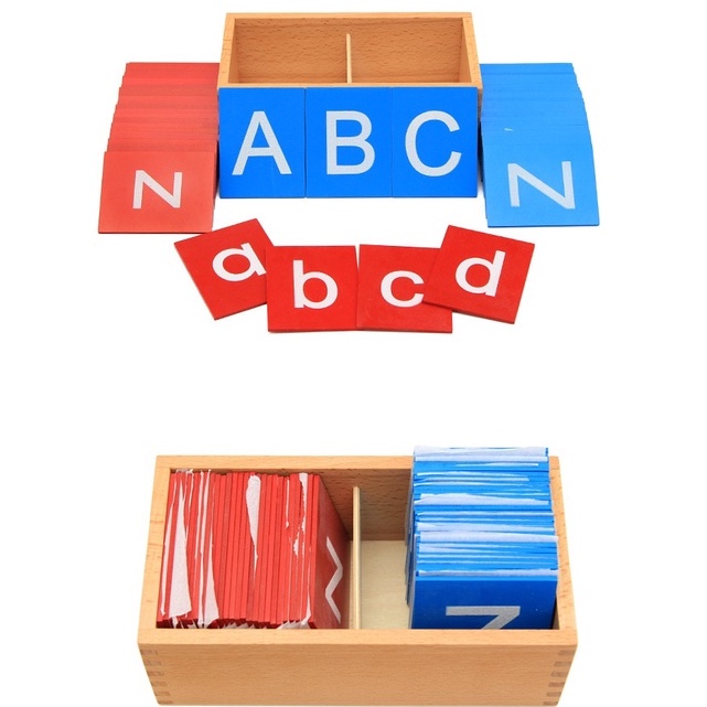 Bộ chữ nhám Tiếng Việt Montessori. Giáo Cụ Montessori cho bé lứa tuổi 0-6. Hàng Quốc Tế Chính Hãng