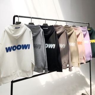 WOOWI ZIP HOODIE - Áo khoác in nổi