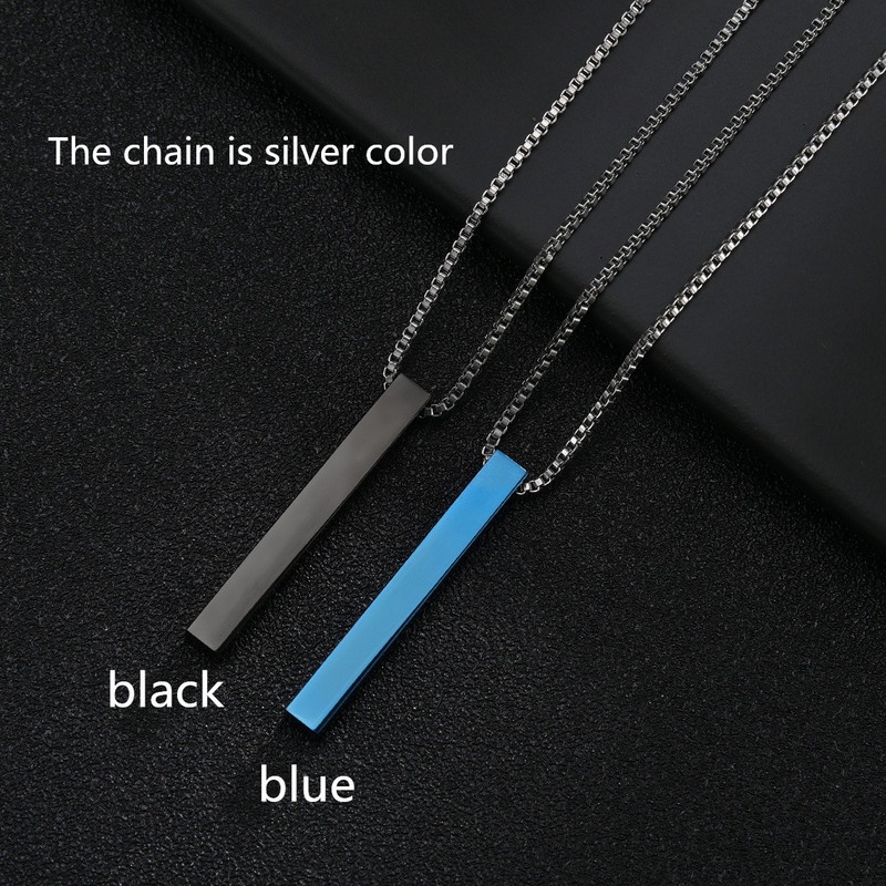 Vòng cổ Bằng Thép Titan Không Gỉ Mặt Dây Đơn Giản Thời Trang Dành Cho Nam Nữ