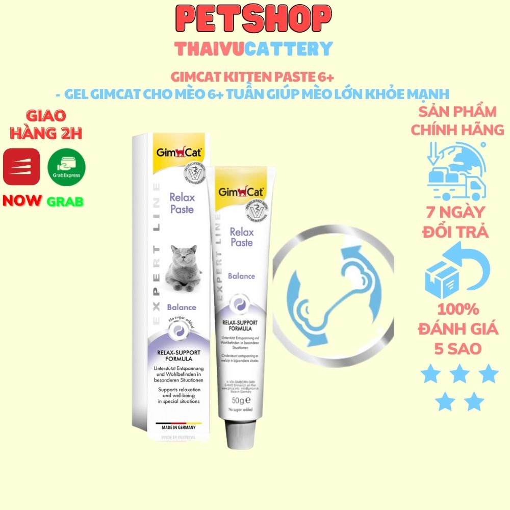 Gimcat Kitten Paste 6+ Weeks Expert Line Gel Gimcat cho Mèo con 6+ tuần tuổi giúp mèo lớn khỏe mạnh