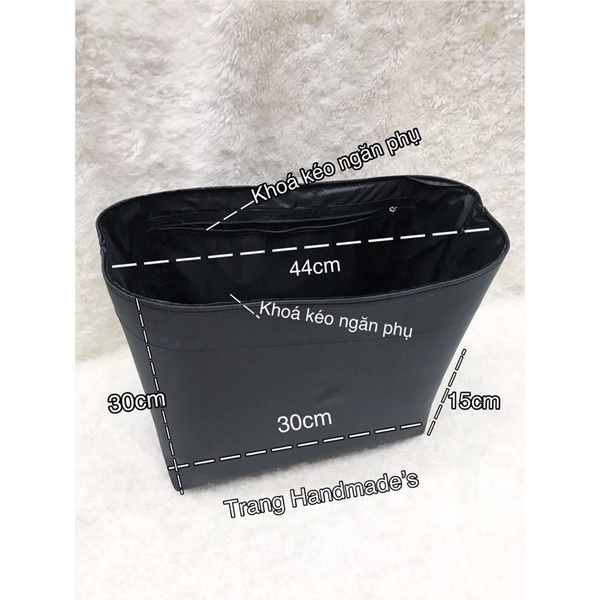 lót túi 44cm-không khoá kéo miệng