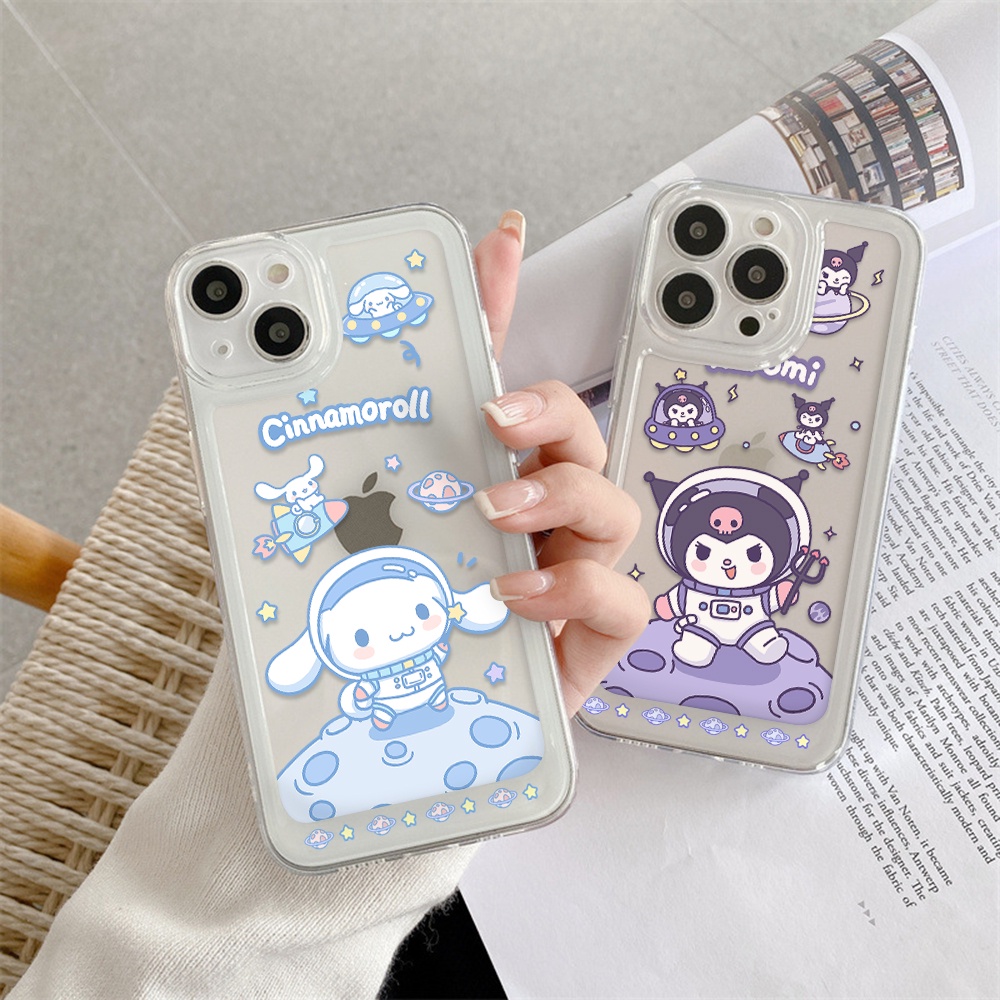 Ốp Điện Thoại Trong Suốt In Hình Cinnamoroll Cho iPhone 13 12 11 X XS Pro Max XR 7 8 Plus
