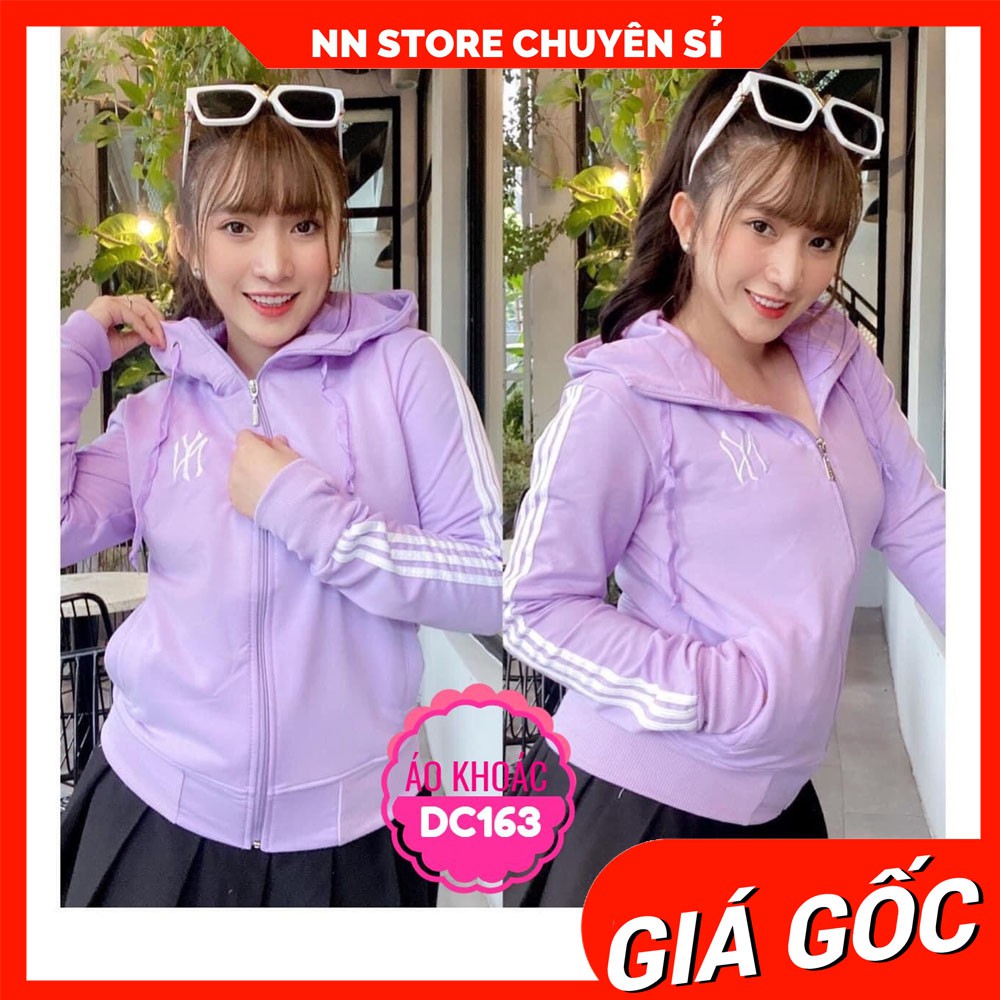 Áo khoác nữ chống nắng chất thun mềm mịn thêu họa tiết dễ thương AKDC