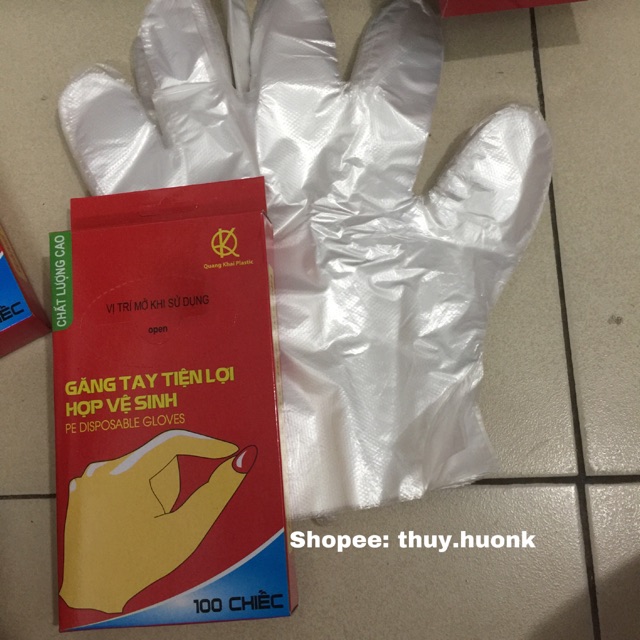 Combo 1000 chiếc gang tay vệ sinh, gang tay nilon