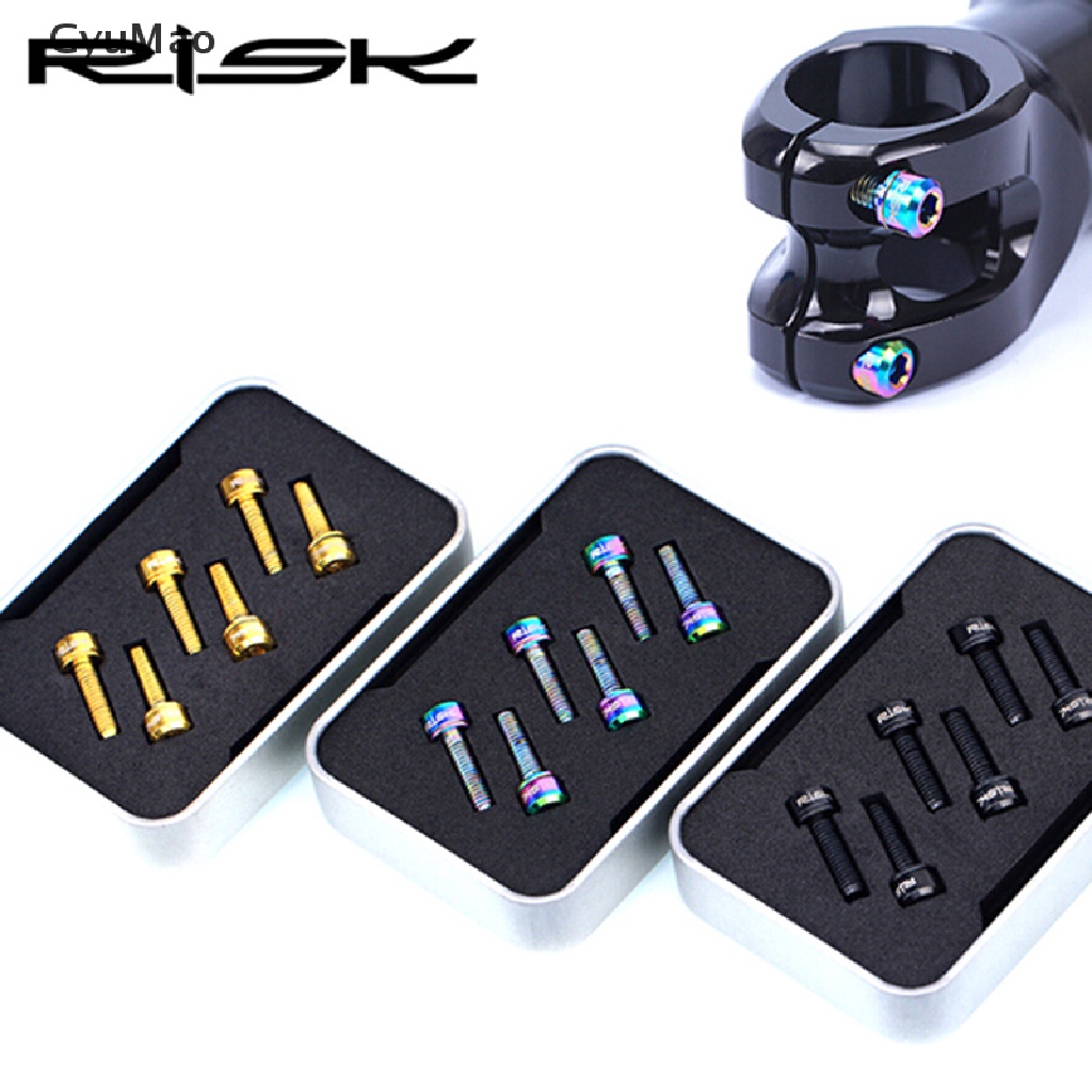 Set 6 Ốc Vít Bằng Titan Siêu Nhẹ Cho Thân Xe Đạp Hdy
