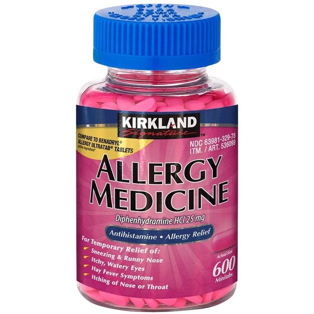 Kirkland Signature Hỗ Trợ Ngừa Dị Ứng Allergy Medicine 600 viên