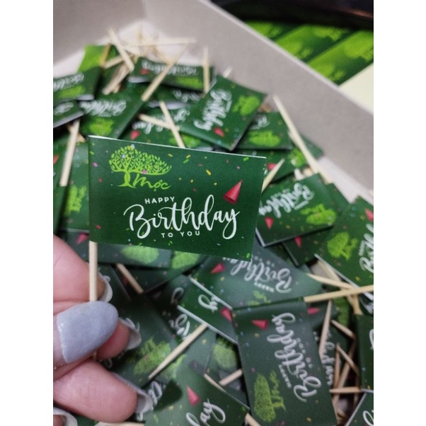 Cờ tăm trang trí tiệc sự kiện sinh nhật, kỷ niệm, cờ các nước set 20 chiếc (có in theo yêu cầu)