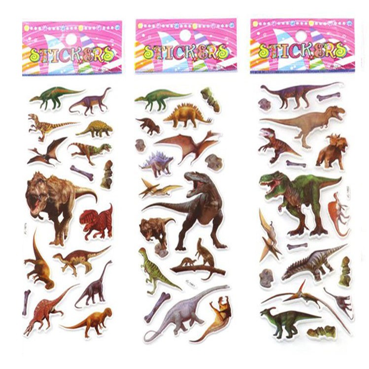 Sticker Dán Trang Trí Hoạt Hình Khủng Long