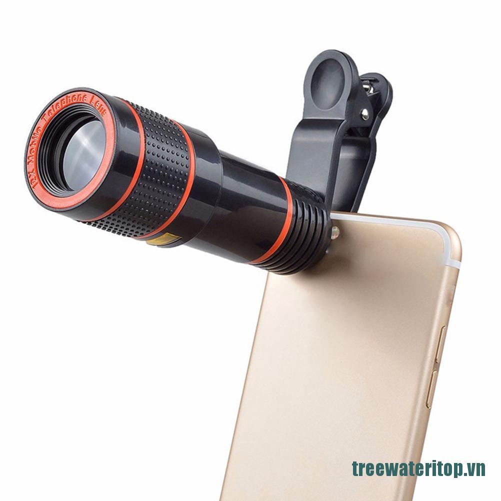 Ống Kính Kẹp Điện Thoại Zoom Quang Học 12x