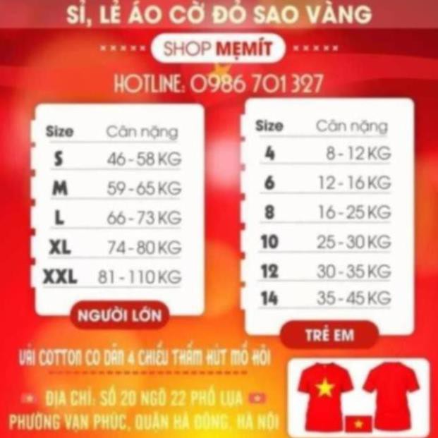 [XƯỞNG] SỈ ÁO CỜ ĐỎ SAO VÀNG BÁN BUÔN( Hàng Cotton chuẩn - có Video )