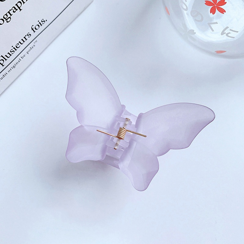 Kẹp Tóc Hình Bướm Bằng Acrylic Thời Trang Cho Nữ