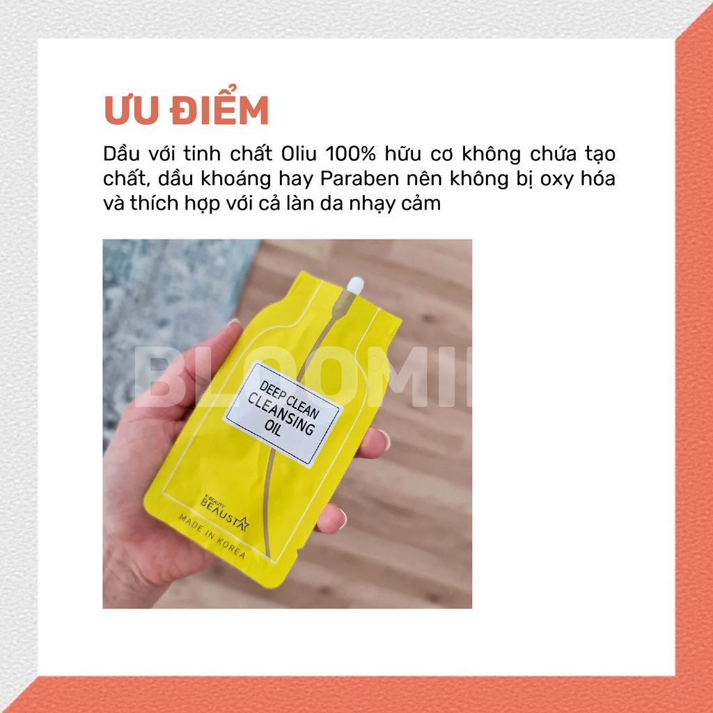 Dầu Tẩy Trang Chiết Xuất Từ Dầu Oliu Beausta Deep Clean Cleansing Oil 15ml