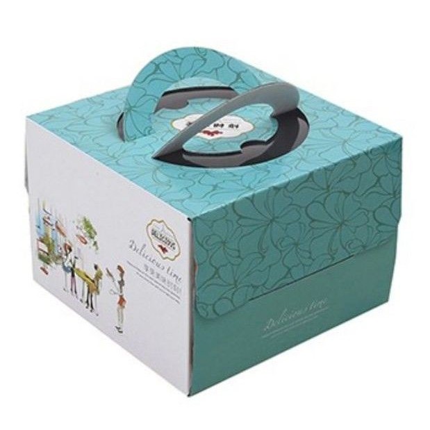 5 Vỏ Hộp Giấy Đựng Bánh Kèm Đế Bánh Sinh Nhật Đủ Size 22/24/26/28/30Cm( Màu Hình Ngẫu Nhiên)