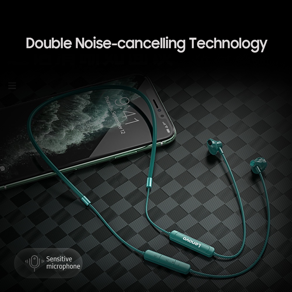 Tai Nghe Bluetooth 5.0 Không Dây Đeo Cổ Lenovo SH1 IPX5 Tích Hợp Mic Phong Cách Thể Thao