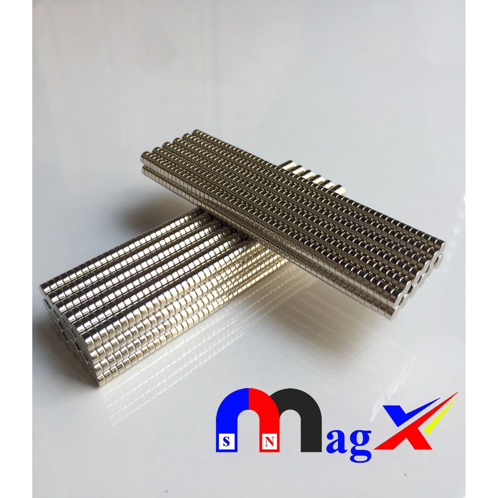 [Hot] Bộ 100 Viên Nam Châm Trằng Siêu Mạnh 3 x 3mm Gắn Bảng