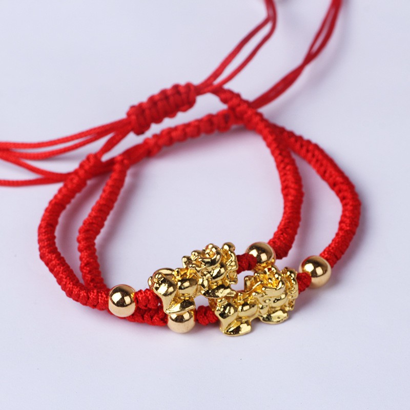 VÒNG TAY TỲ HƯU CHARM CHÂU VÀNG
