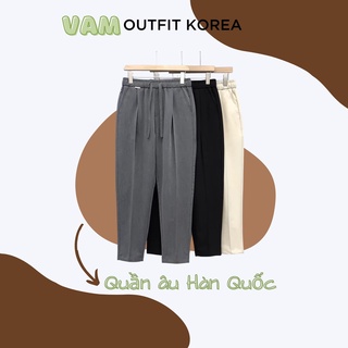Quần âu nam Hàn Quốc ống rộng chất tuyết mưa, phom màu chuẩn ảnh