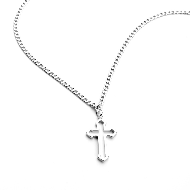 Vòng cổ MAYEBE LAVEND mặt hình thánh giá phong cách Hip Hop cá tính