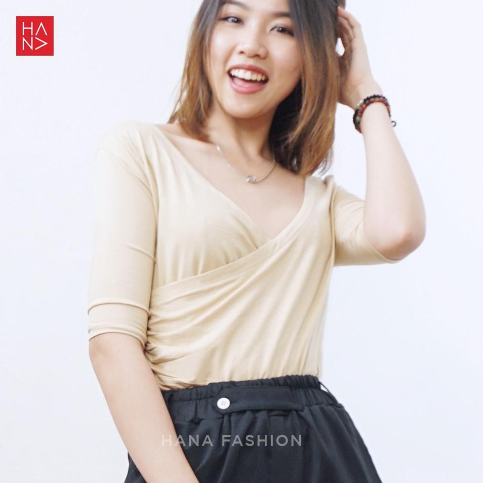 Áo Thun Nhún Bèo Rwr-02 Hana Fashion - Yerin Phong Cách Hàn Quốc Cho Nữ Ts267.: