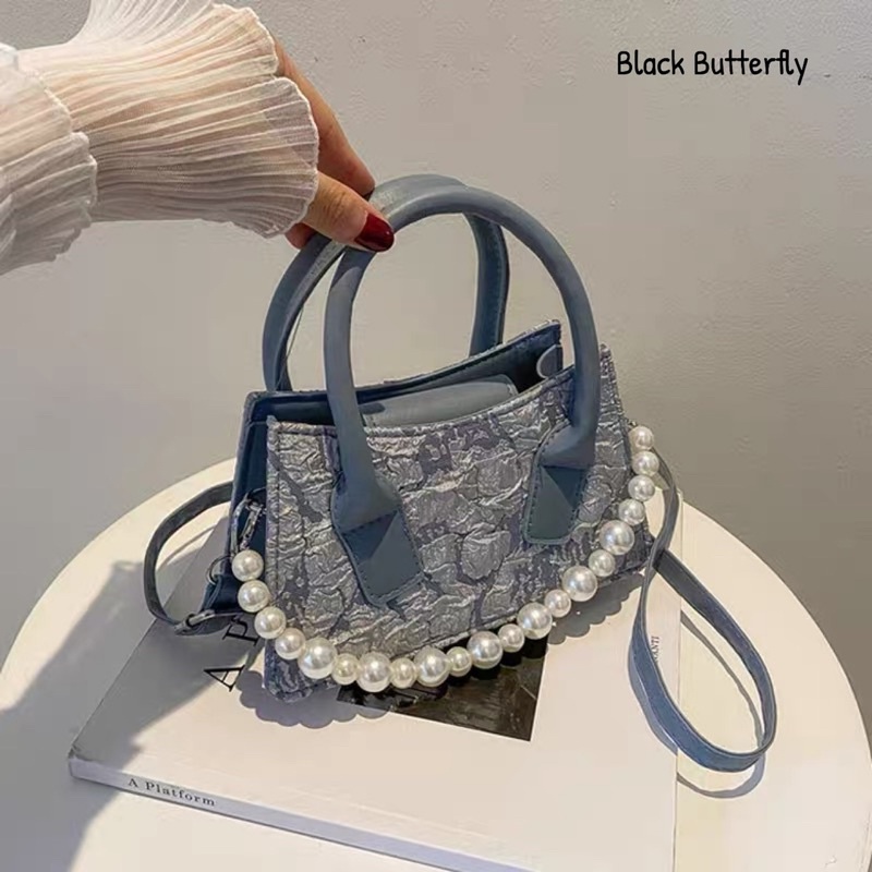 Túi đeo chéo mini vải sần Butterfly