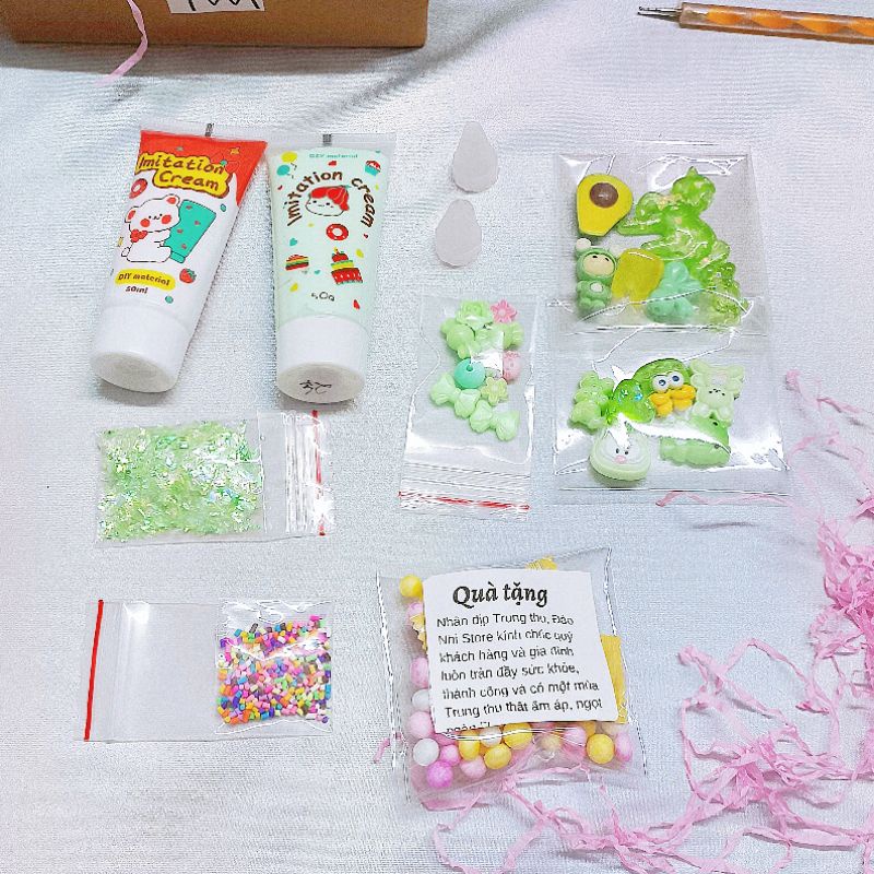 Bộ Kem Keo 26-28 chi tiết trang trí ốp lưng điện thoại hoặc trang trí,Keo kem