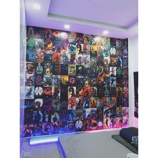 Set 50 Decal dán tường - Marvel