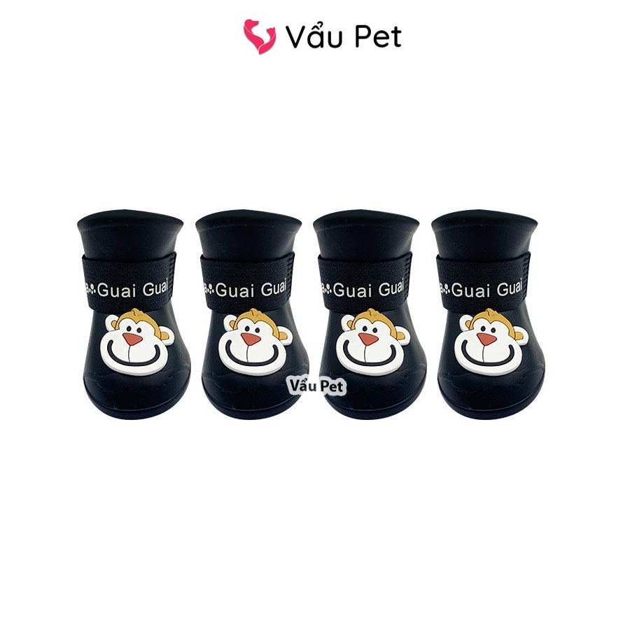 Giày Cho Chó Mèo Đi Mưa Cao Su - Giày Chó Mèo Chống Thấm Nước Vẩu Pet Shop
