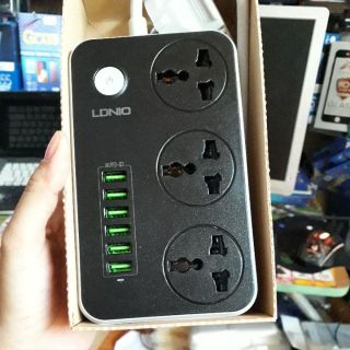 Bộ sạc cấm điện 3 nối Ac + 6 cổng USB chính hãng bảo hành 12thang