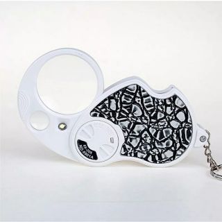 Kính lúp móc khóa 8x-20x có đèn model 820c